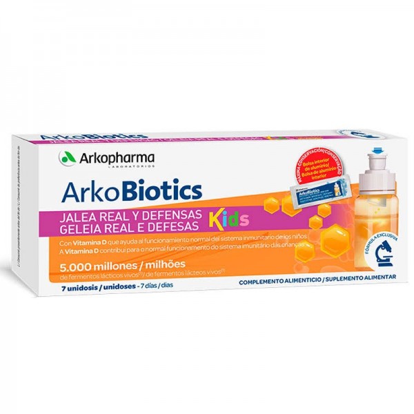 arkopharma arkoprobiotics ninos jalea real y defensas 7 unidosis