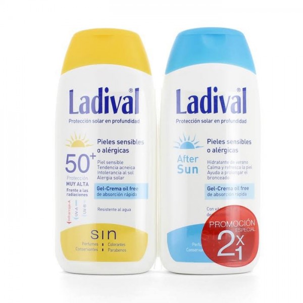 ladival gel crema spf50 200ml after sun 200ml