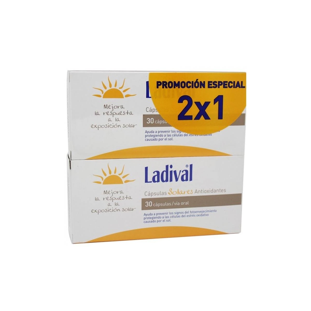 ladival capsulas solares antioxidantes duplo 2x30 capsulas