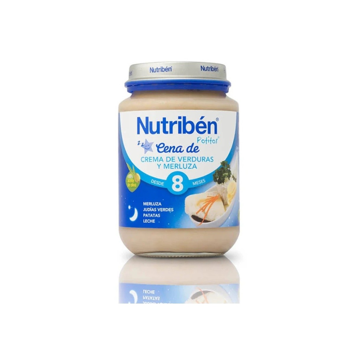 nutriben cena crema verduras merluza 200 gr