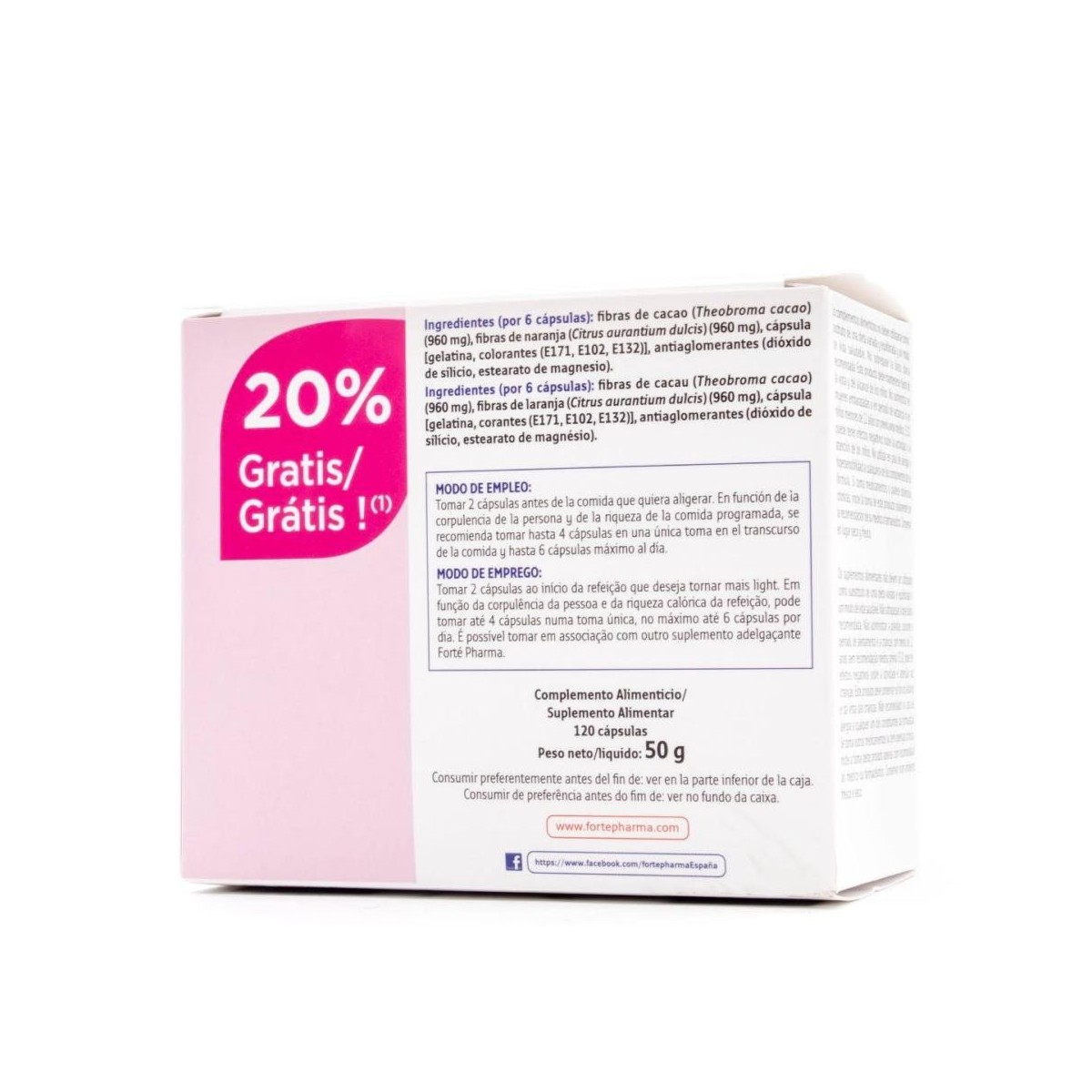 turboslim calorilight 120 capsulas forte pharma