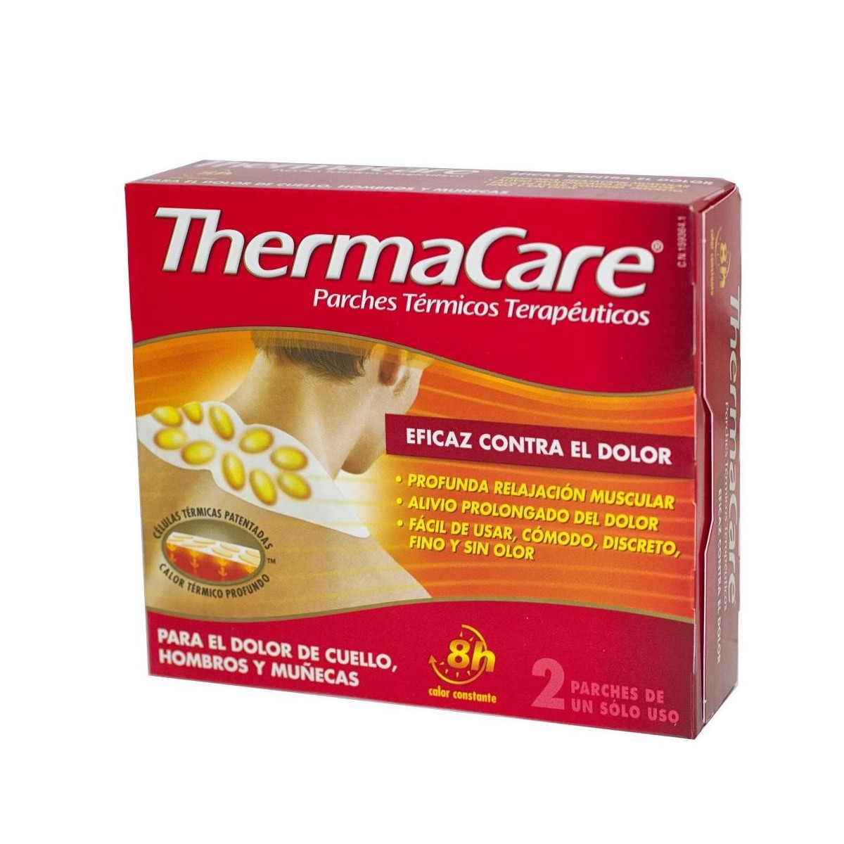 thermacare 2 parches cuello hombros y munecas