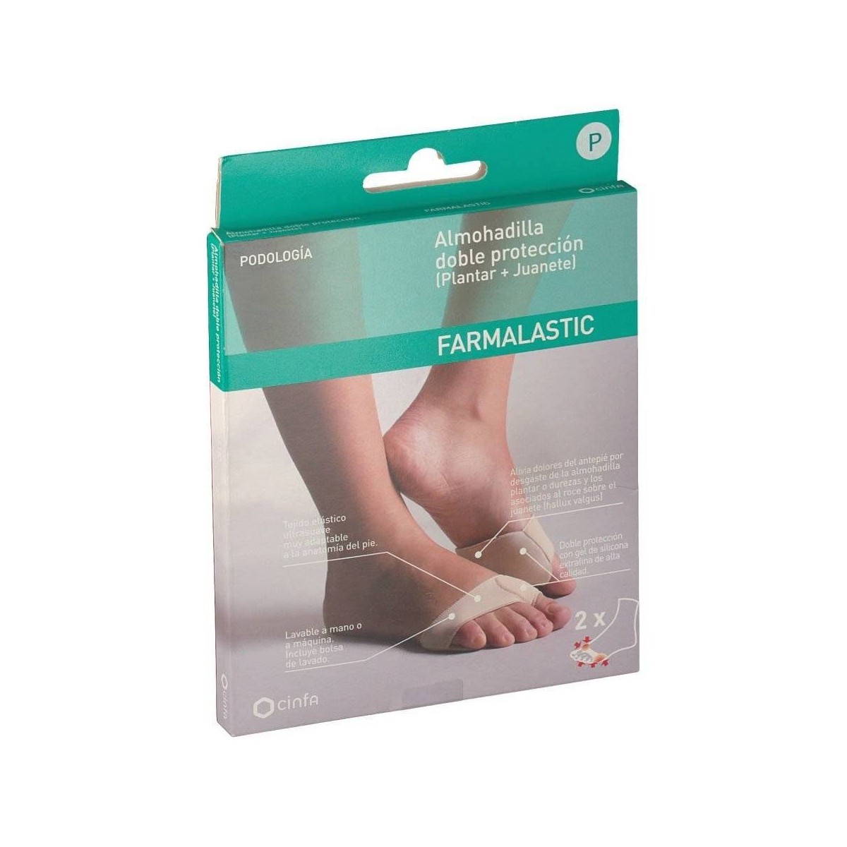 farmalastic almohadilla doble proteccion