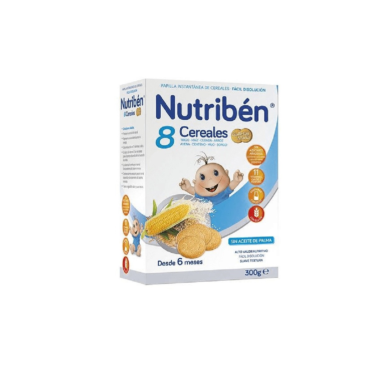 nutriben 8 cereales galletas maria 300 g