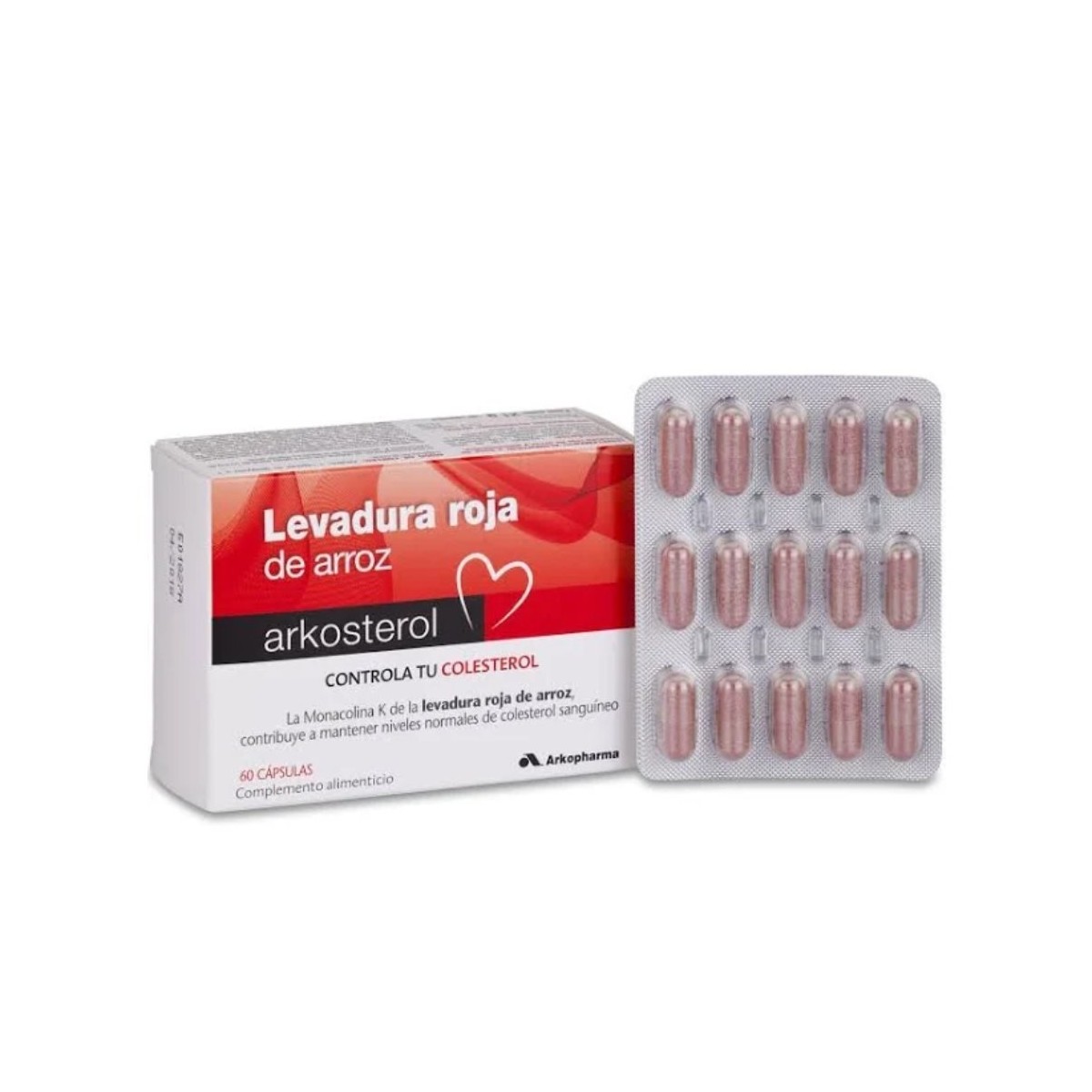 arkosterol regula colesterol levadura arroz rojo 60 caps