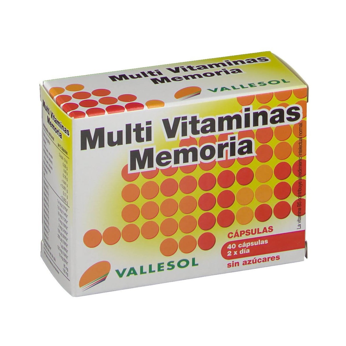 vallesol multivitaminas memoria 40 capsulas
