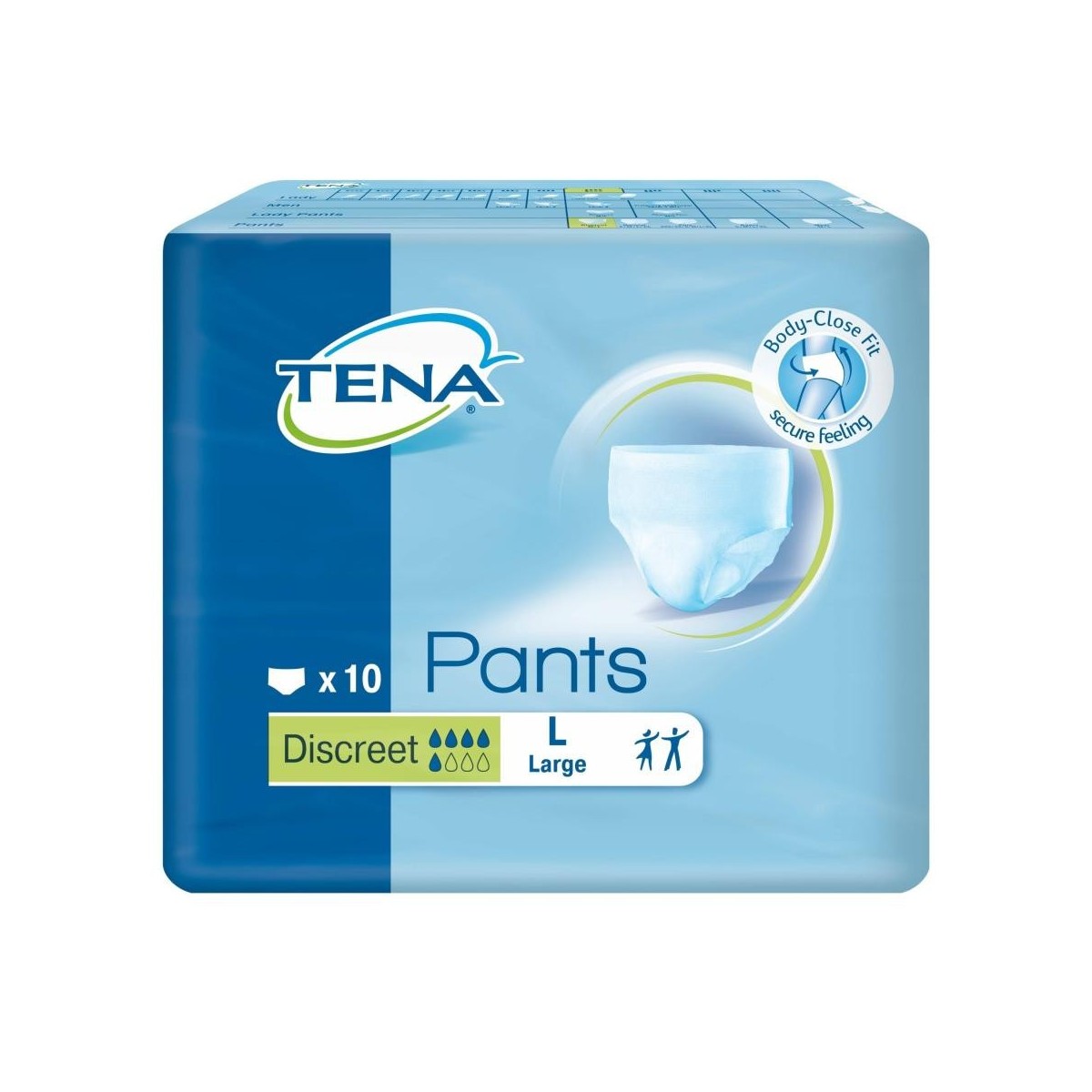 tena pants discreet l 95 125cm