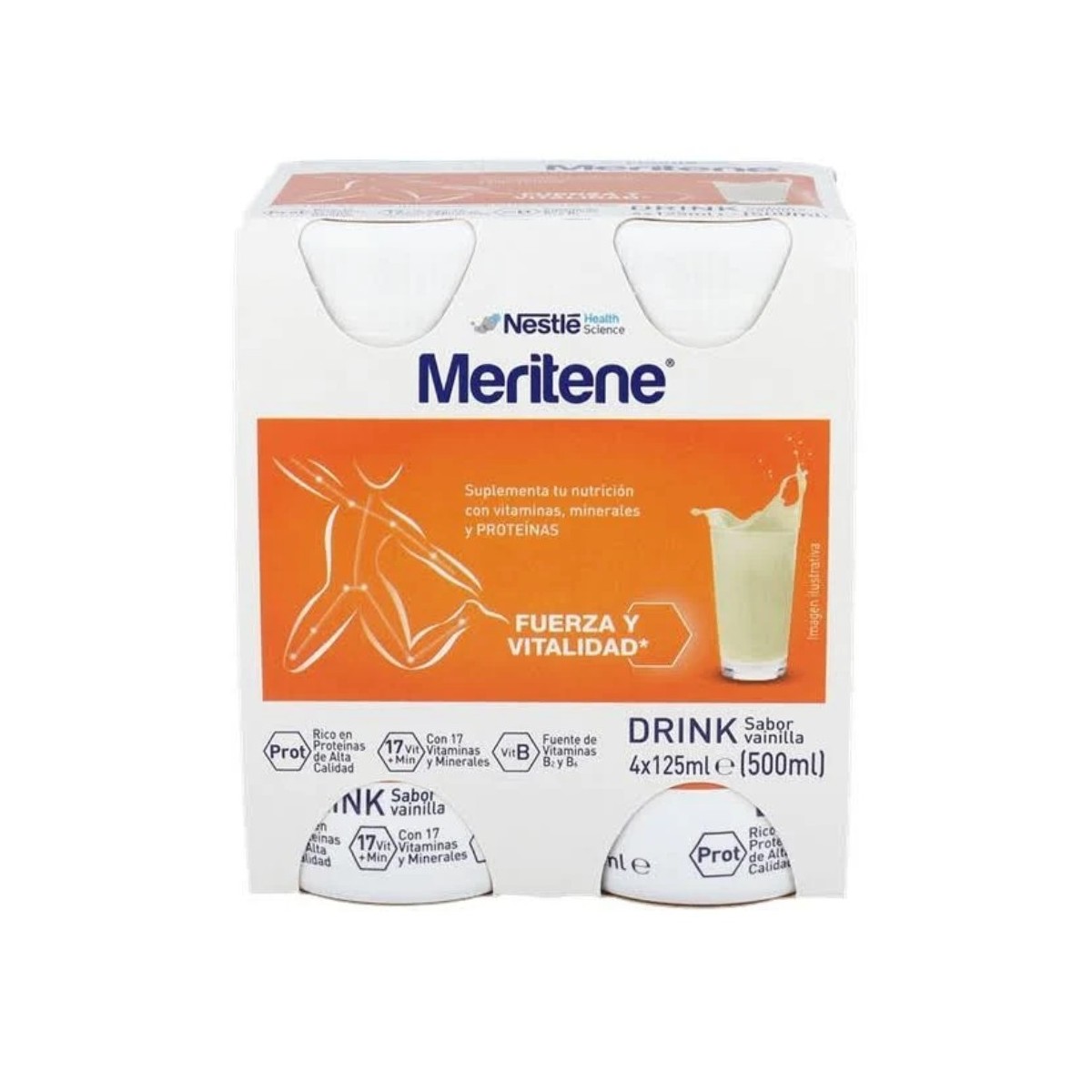meritene drink vainilla 4 x 125 ml