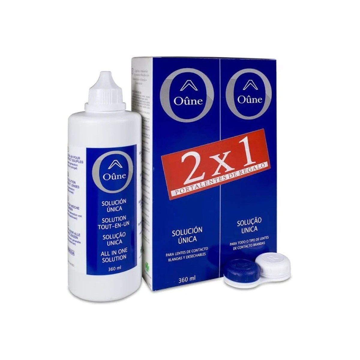 oune solucion unica lentes duplo 2x100ml