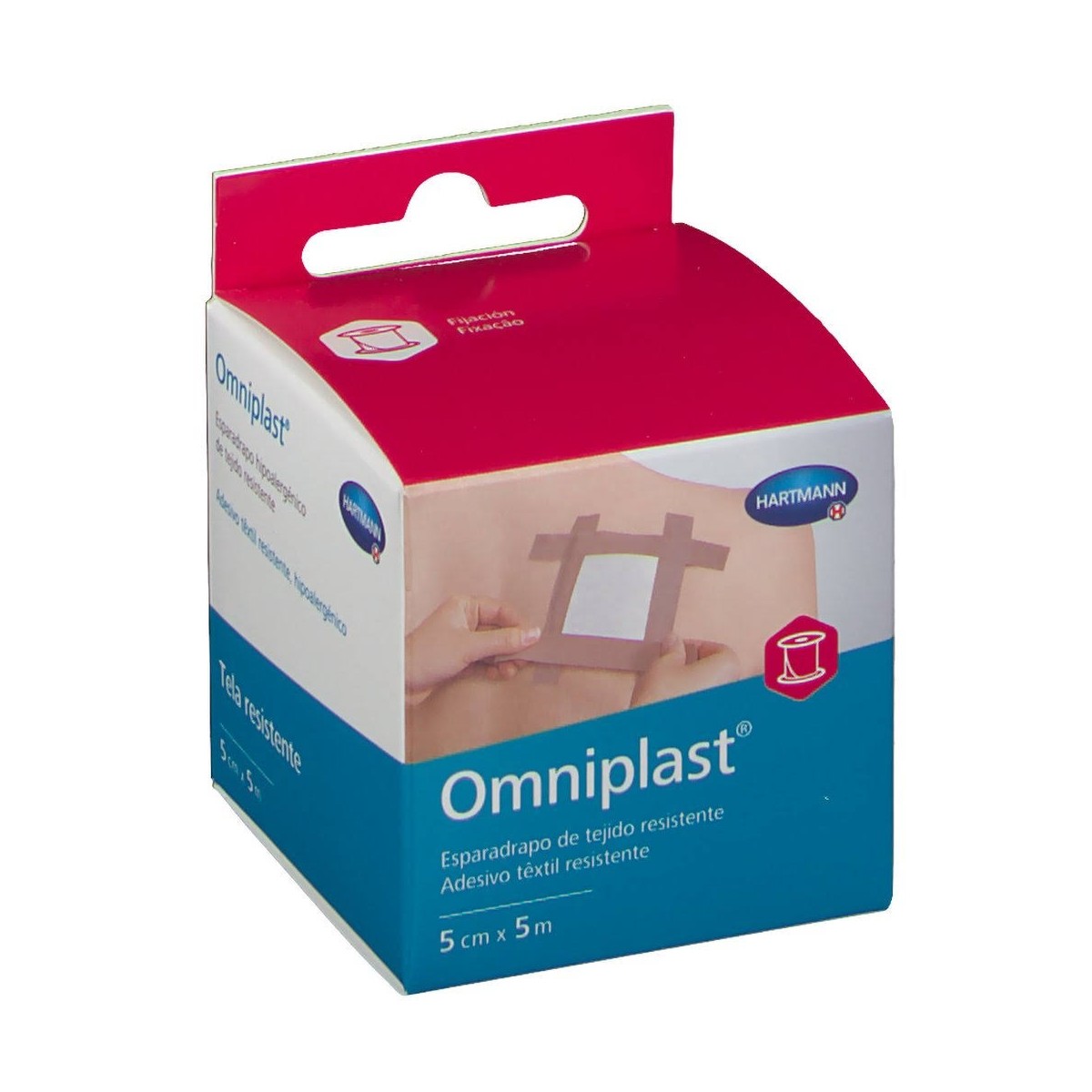 esparadrapo omniplast rosa 5x5