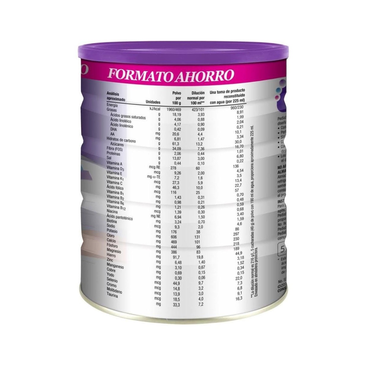 pediasure 850 g polvo fresa