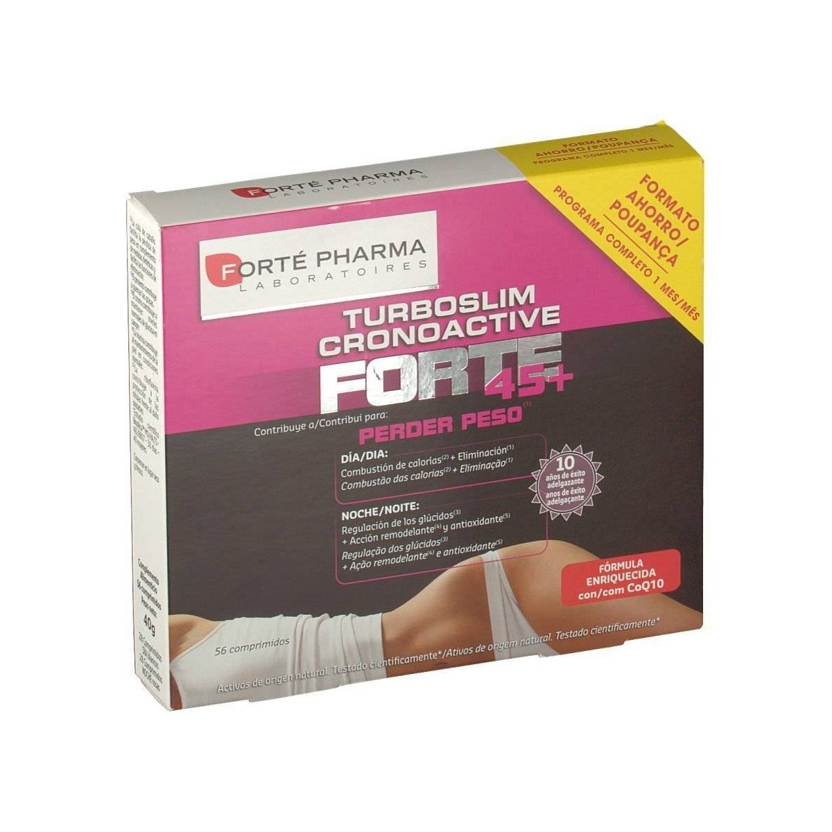 turboslim cronoactive forte 45 56 comprimidos