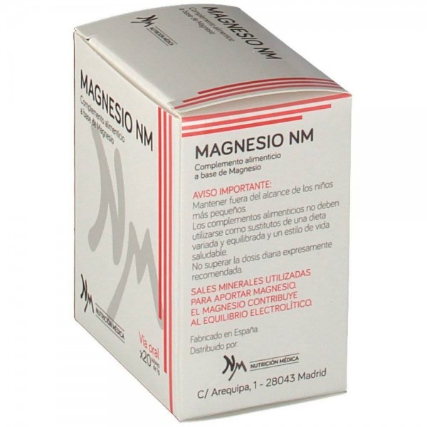 magnesio nm 20 sobres 1 gramo