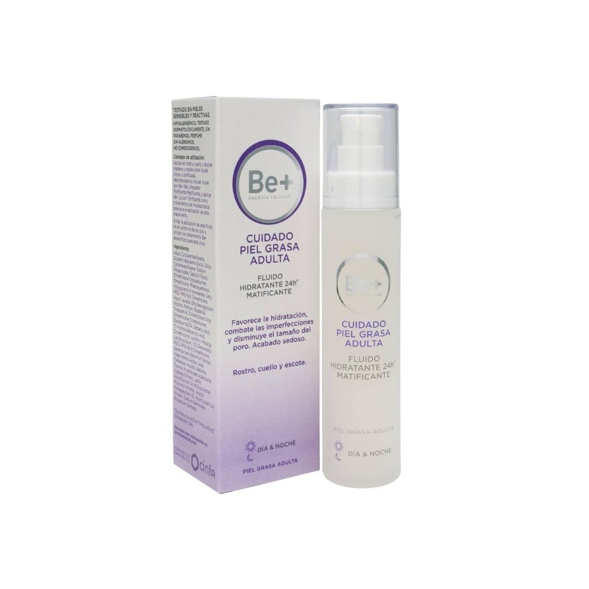 be fluido hidratante 24h matificante 50 ml