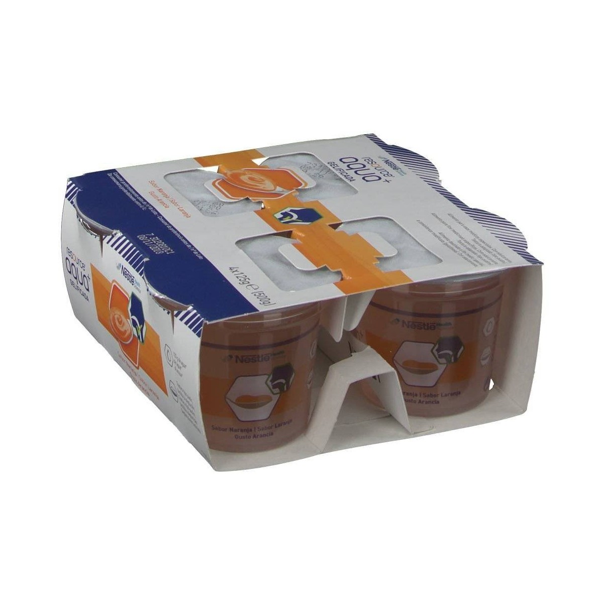 resource agua gelificada sabor naranja 4x125g
