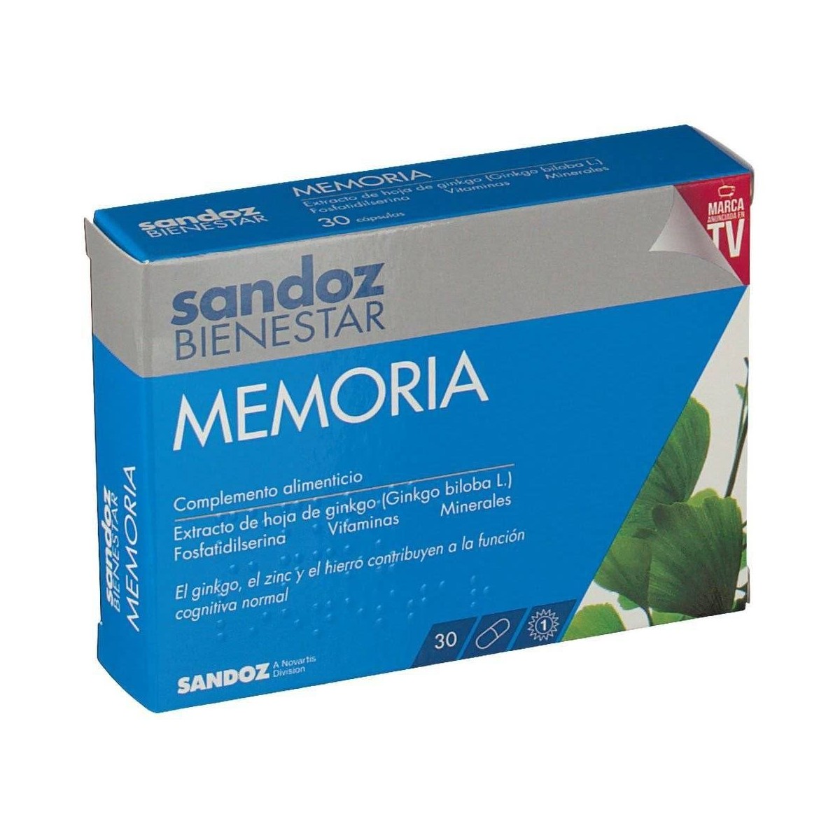 sandoz bienestar memoria 30 capsulas