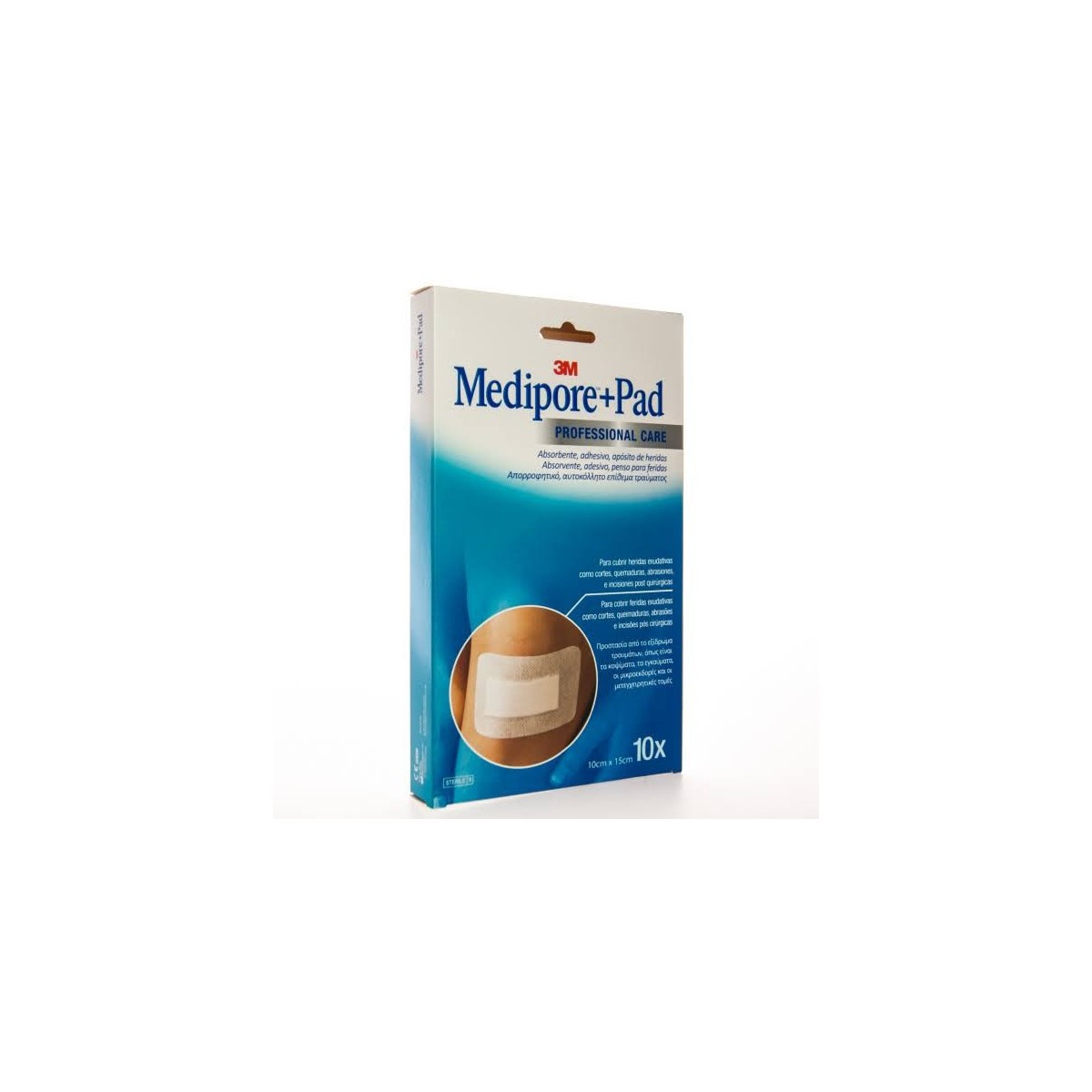 3m medipore pad aposito esteril 10x15cm 10u