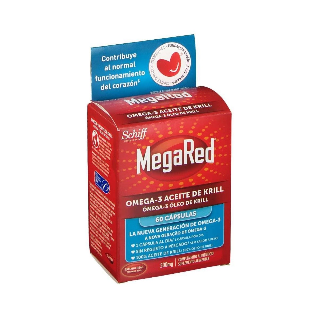 megared omega 3 aceite de krill 60 capsulas