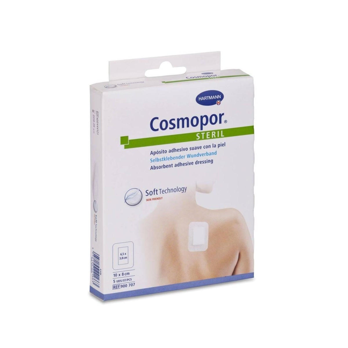 cosmopor steril aposito esteril 10 cm x 8 cm 5