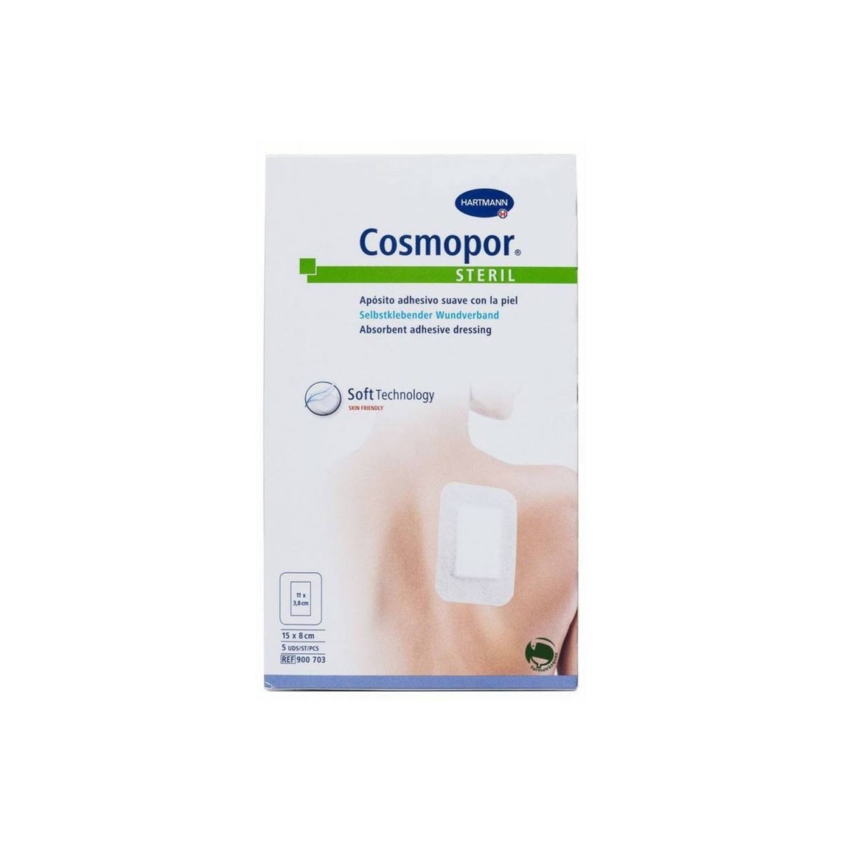 cosmopor steril aposito esteril 15 cm x 8 cm 5