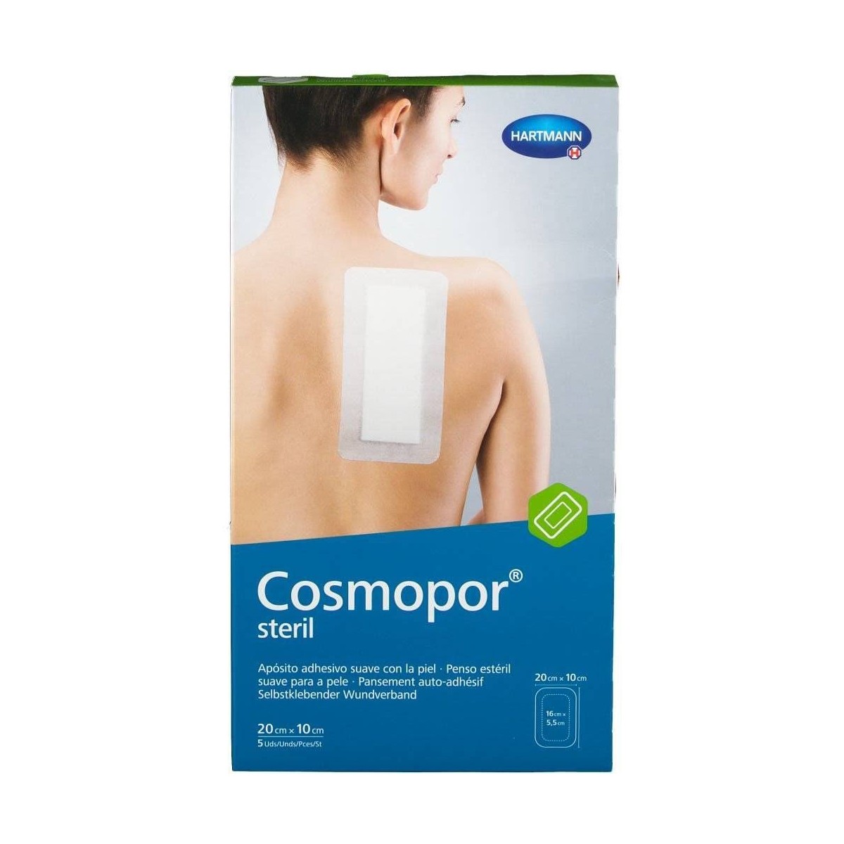 cosmopor steril aposito esteril 20 cm x 10 cm 5