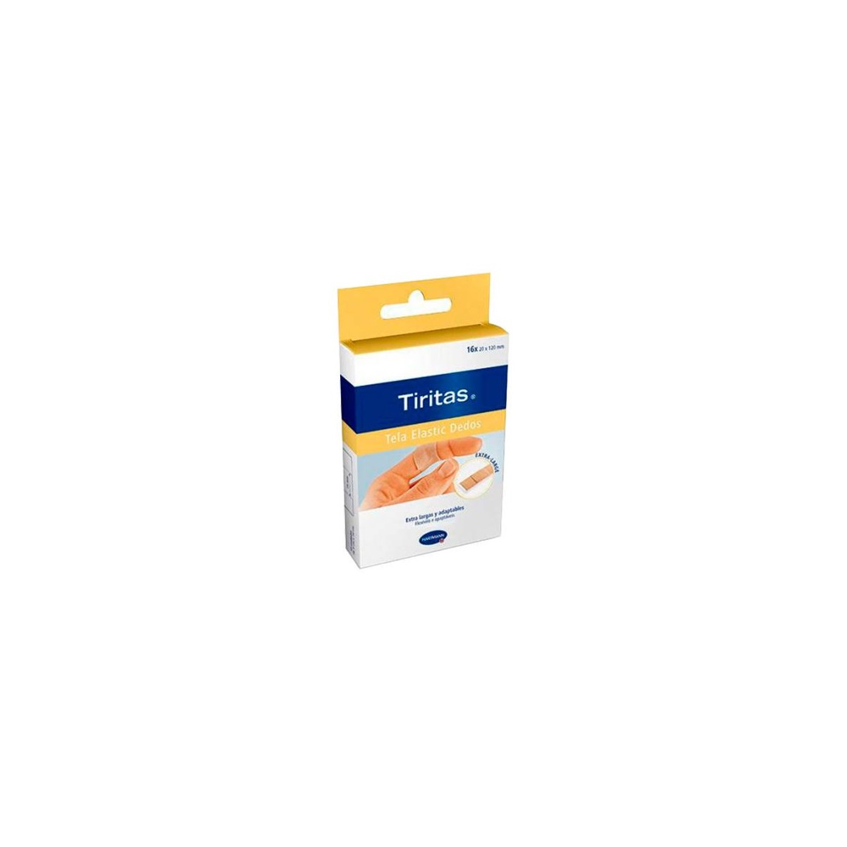 tiritas tela elastic dedos extra largas