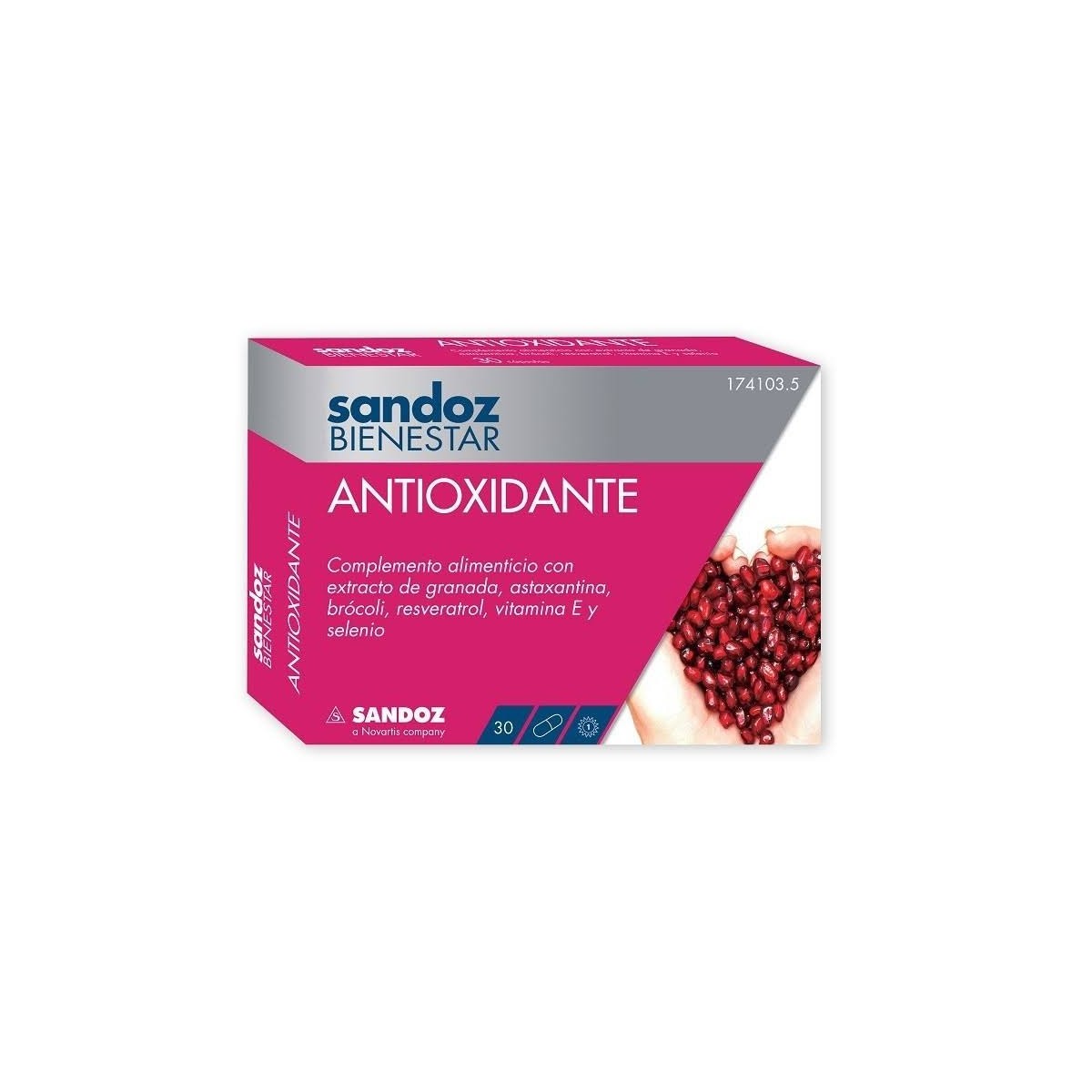 sandoz bienestar antioxidante 30 capsulas