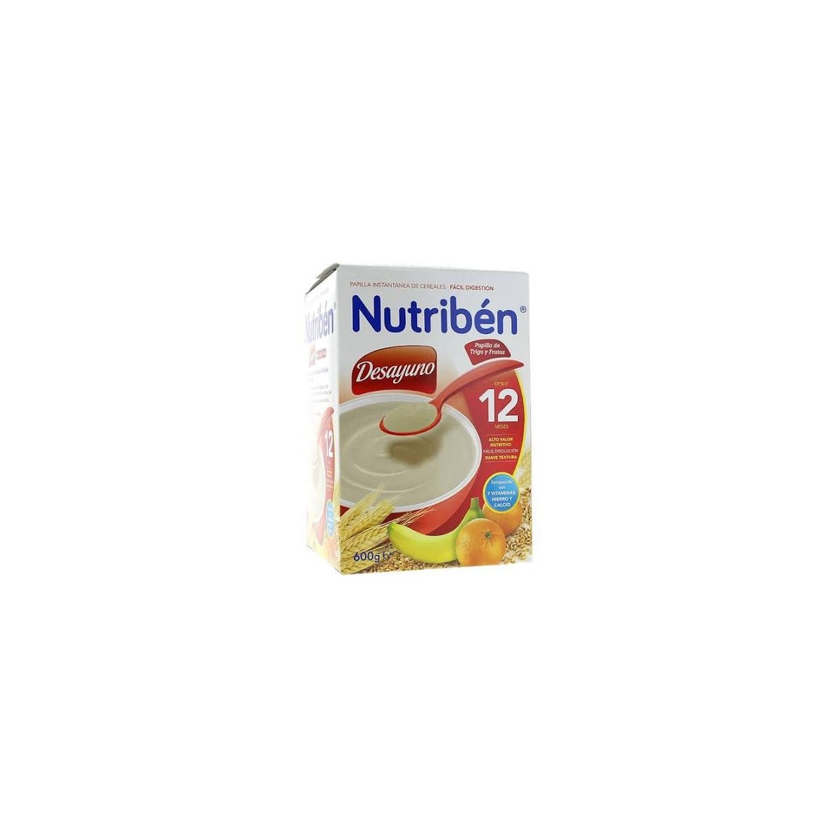nutriben desayuno papilla trigo fruta 600 g