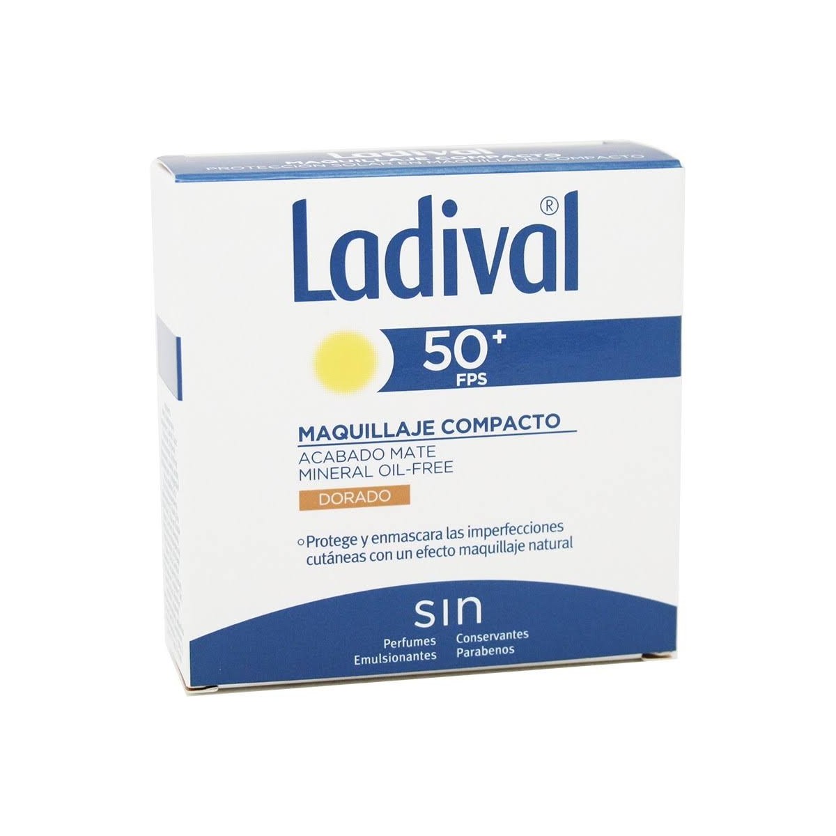 ladival maquillaje compacto dorado spf50 10g