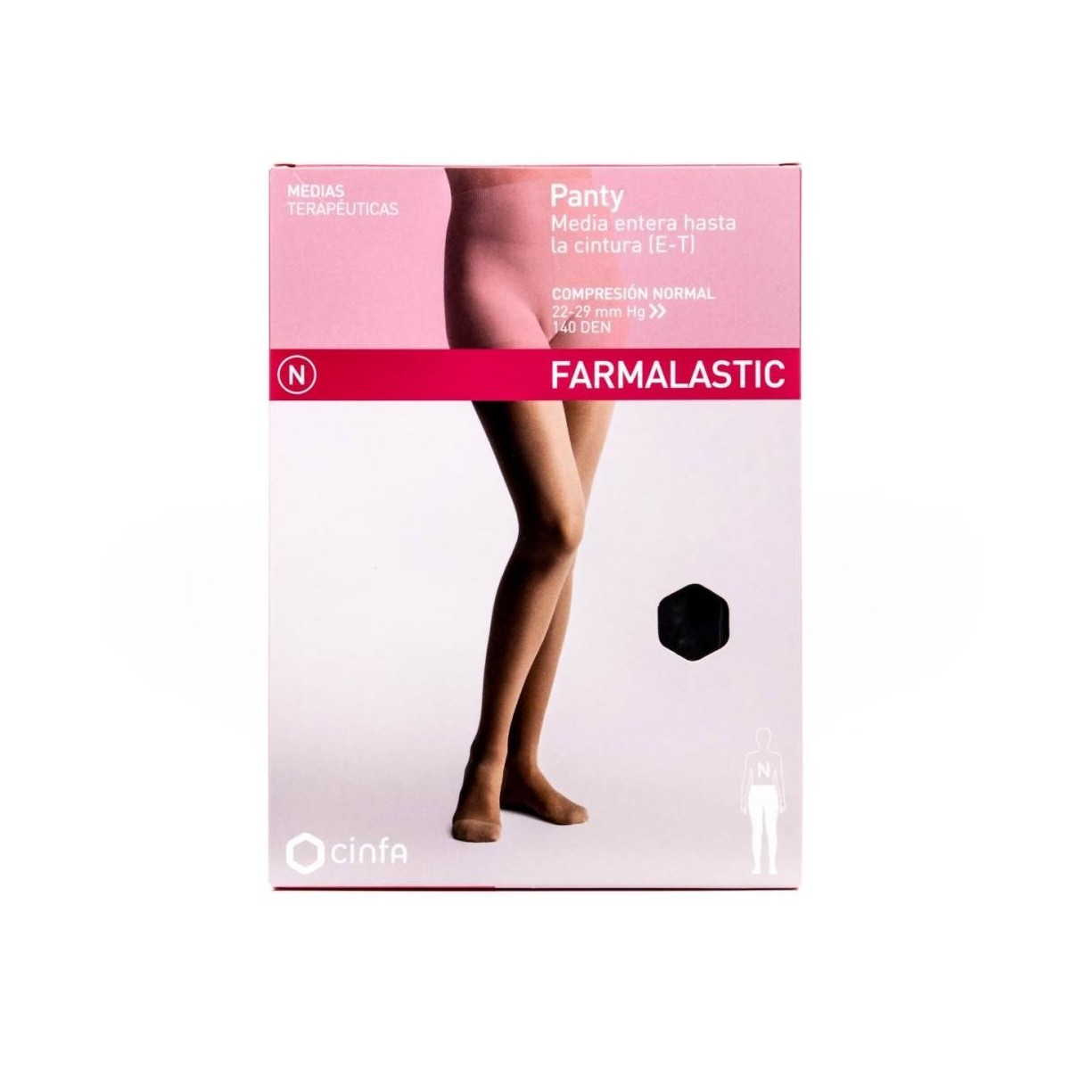 farmalastic panty compresion normal negro t media