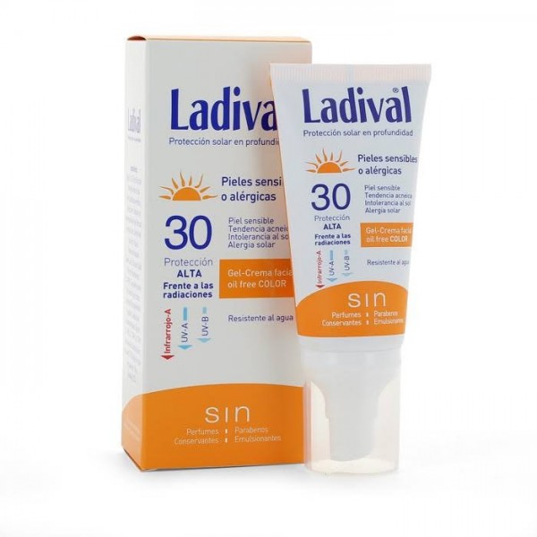 ladival pieles sensibles o alergicas fps30 facial color 50ml gel crema