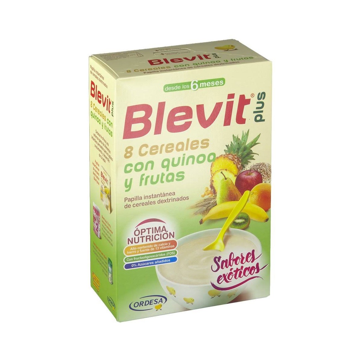 blevit plus 8 cereales quinoa y frutas 300 gr