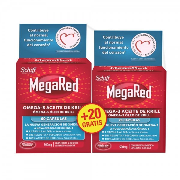 megared omega 3 aceite de krill 60 20 capsulas