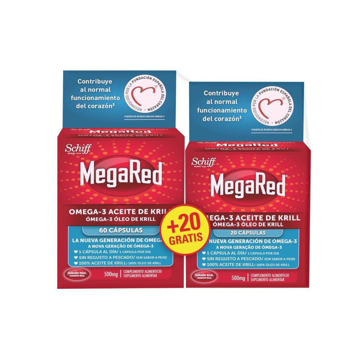 megared omega 3 aceite de krill 60 20 capsulas