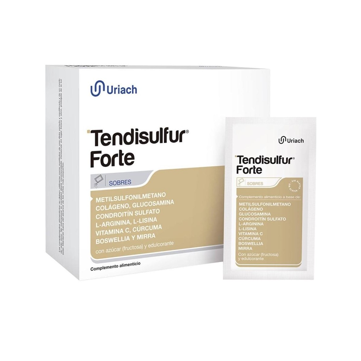 uriach 14 sobres tendisulfur forte