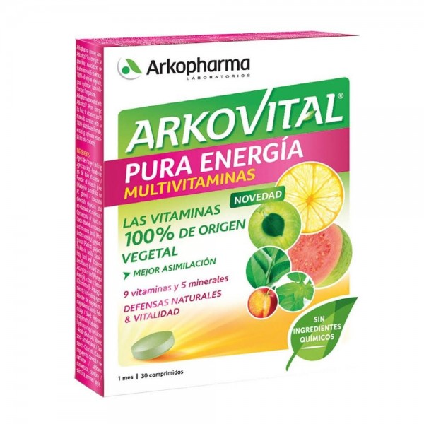 arkovital 30 comprimidos pura energia