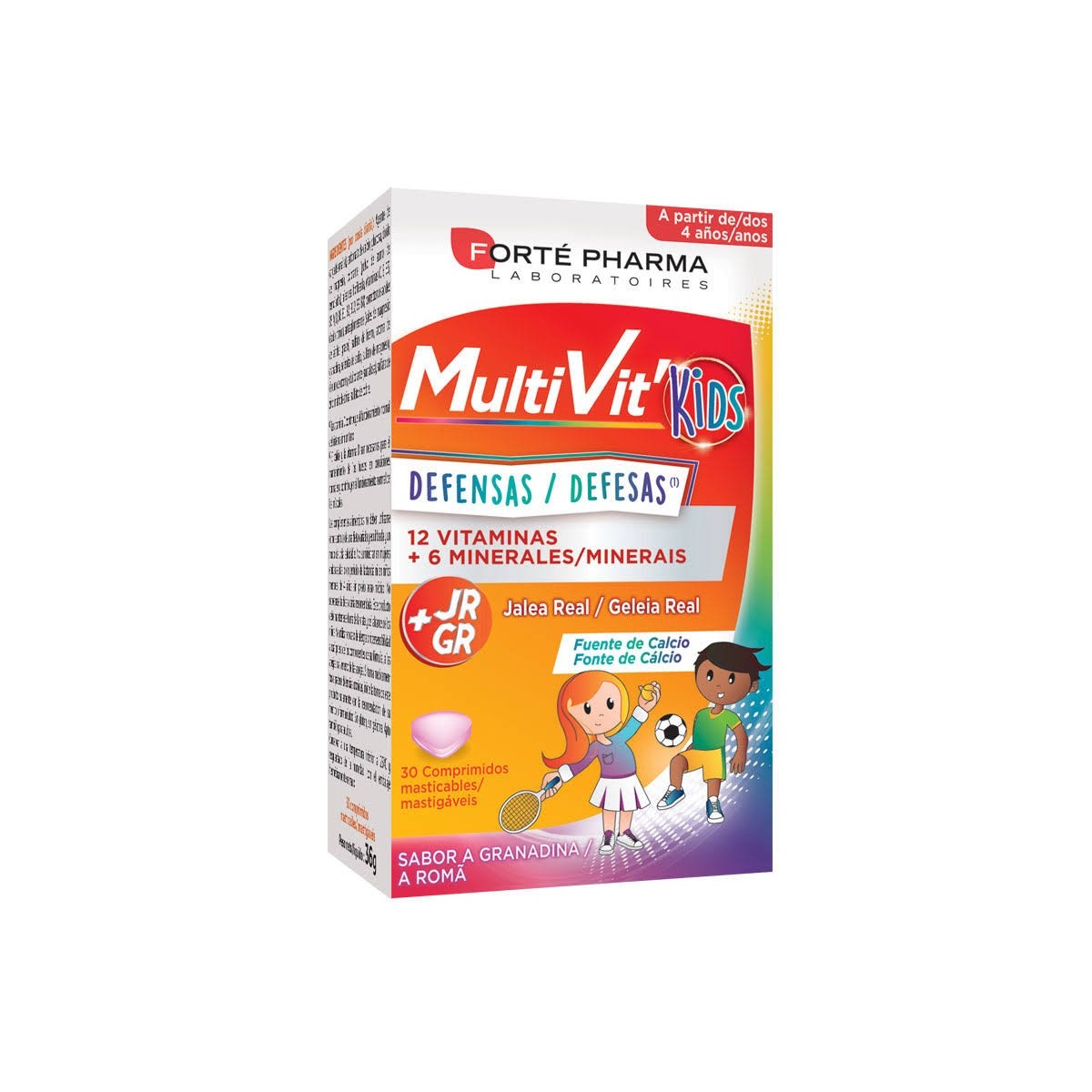 energy multivit junior 30 comprimidos masticables forte pharma