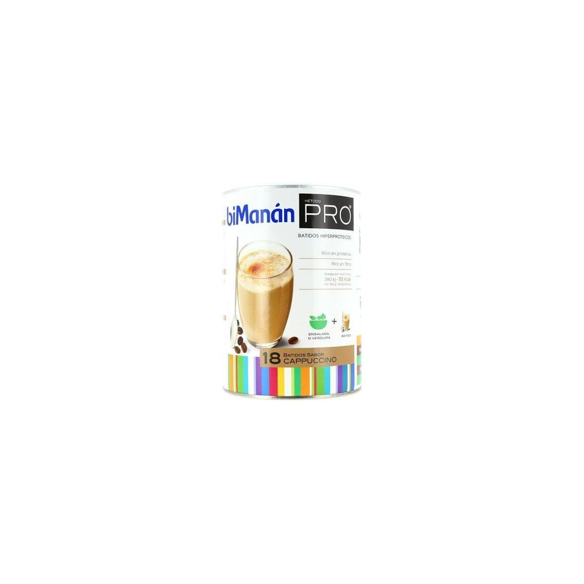 bimanan pro batido capuchino 540g hiperproteico hipocalorico