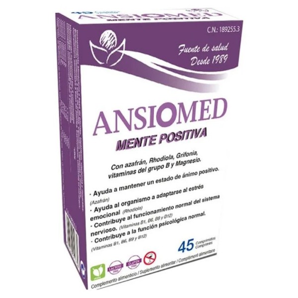 ansiomed mente positiva 45 comprimidos bioserum