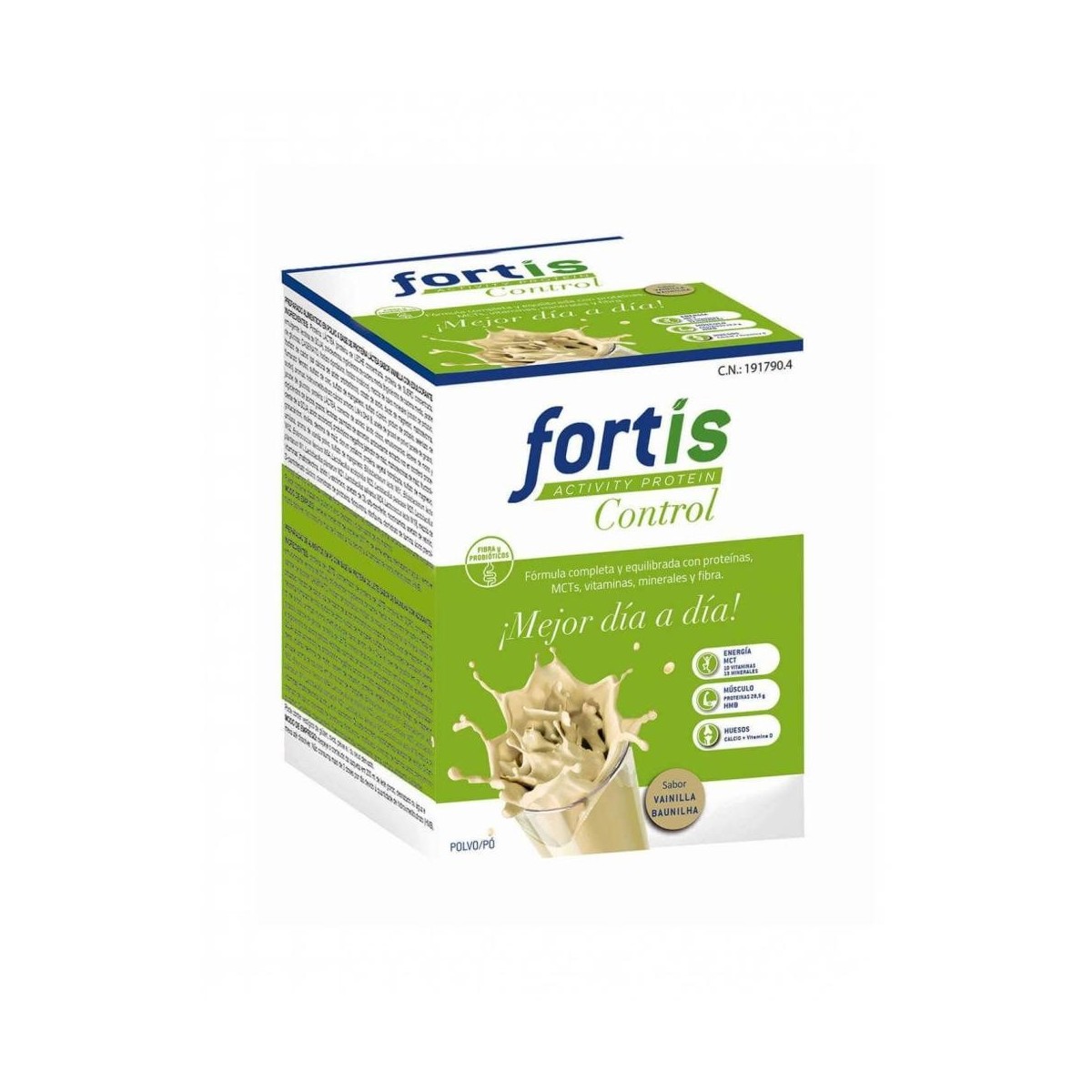 fortis activity protein control vainilla 7 sobres