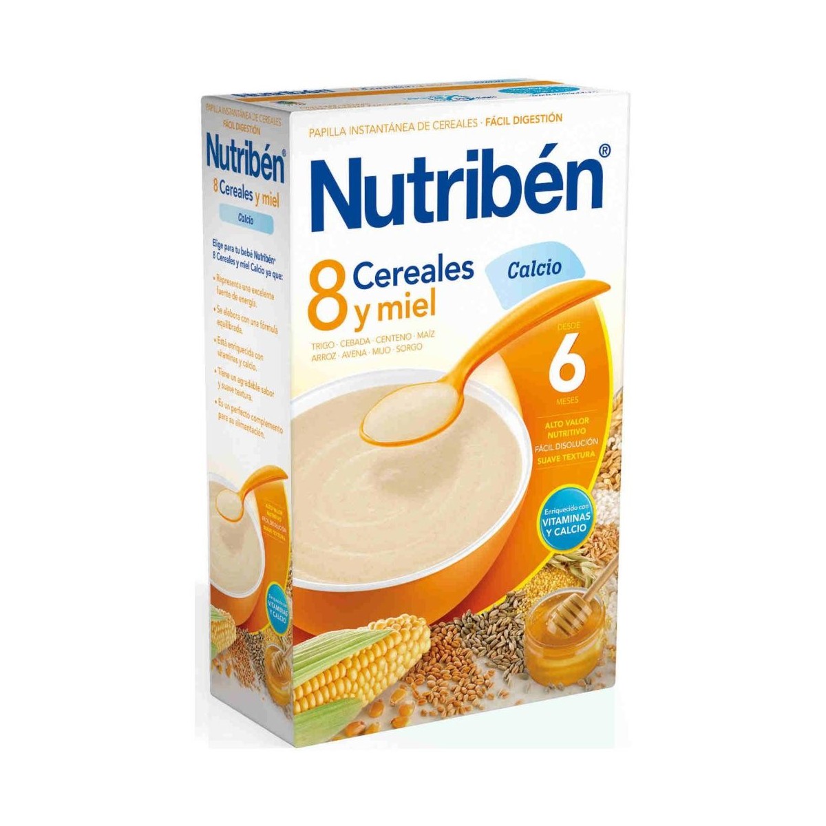 nutriben 8 cereales y miel calcio 600 g