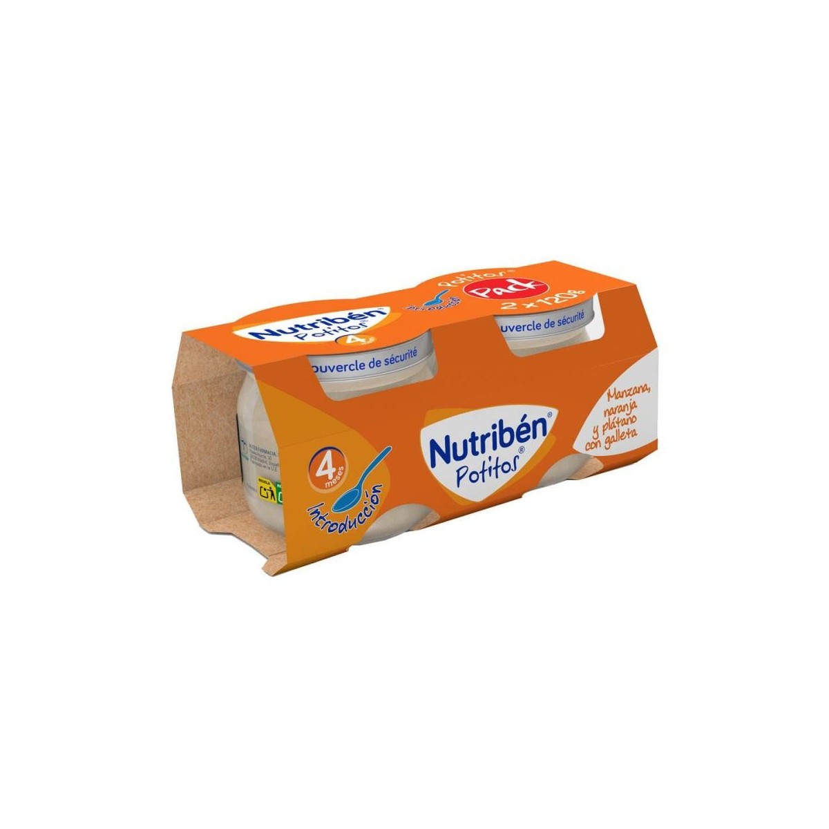 nutriben potito inicio merienda manzana naranja