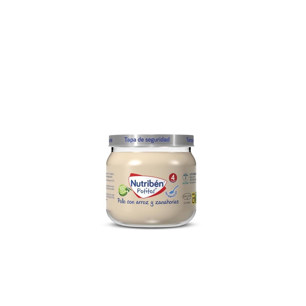 nutriben potito pollo con arroz y zanahoria 120gr