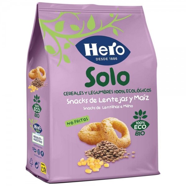hero snack eco solo lentejas y maiz 50g