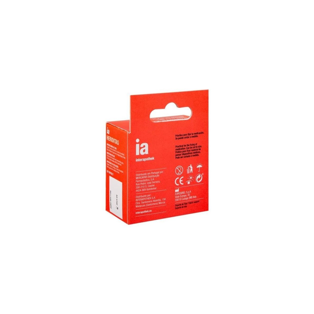 interapothek esparadrapo de tela de algodon 5m x 25cm