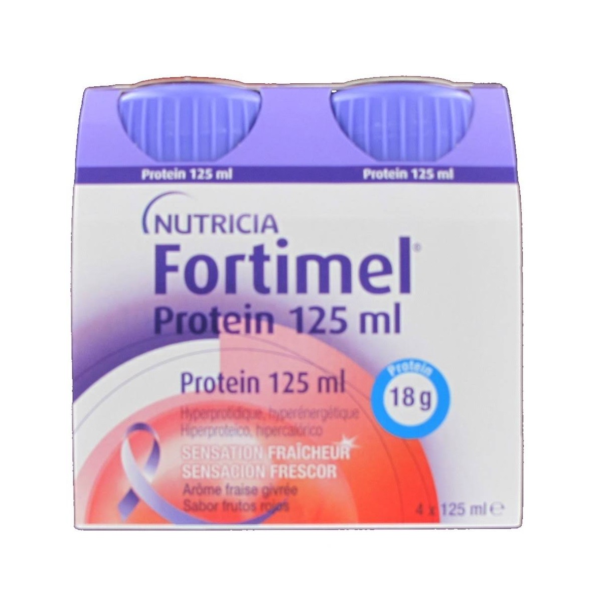 fortimel protein sabor frutos rojos 4 x 125ml