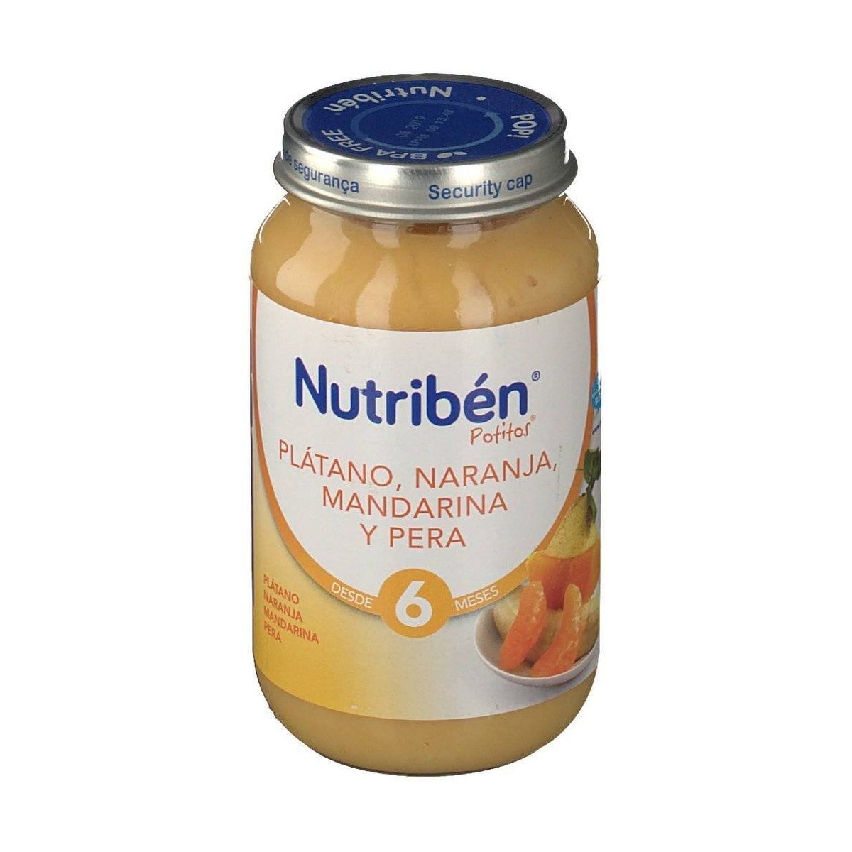 nutriben platano naranja mandarina y pera 250 g