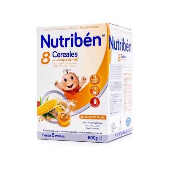 nutriben 8 cereales miel 600 g