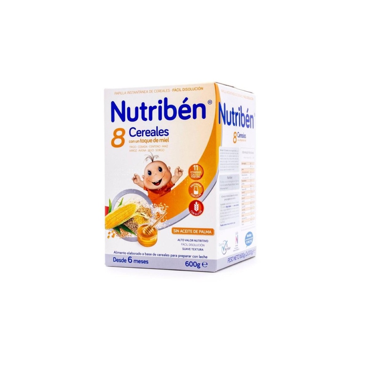 nutriben 8 cereales miel 600 g