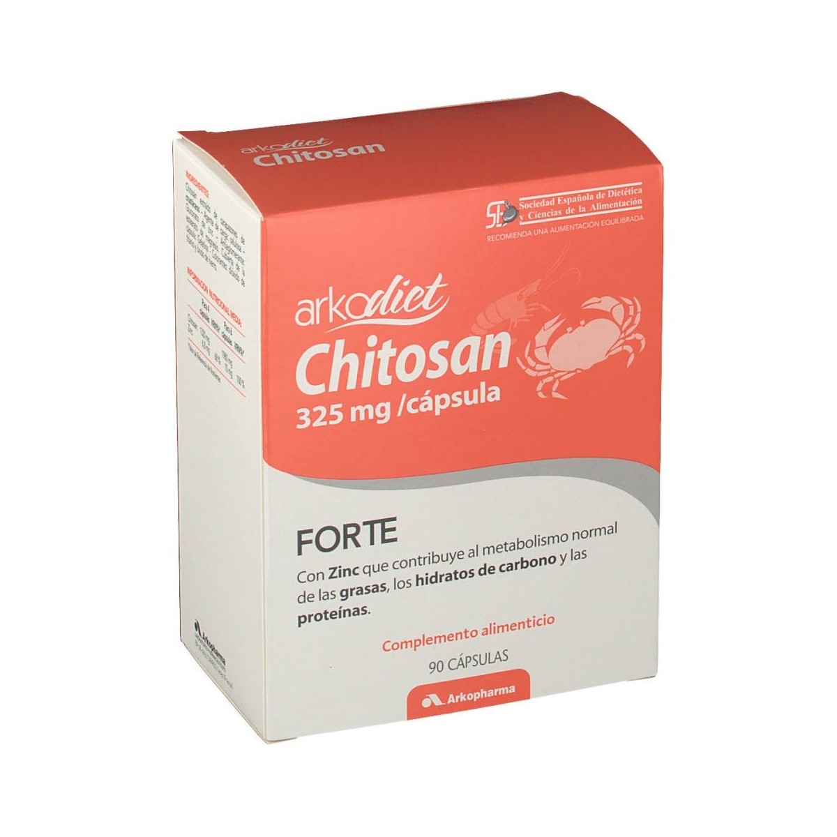 arkodiet chitosan forte 90 capsulas